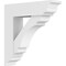 Ekena Millwork Standard Olympic Architectural Grade PVC Bracket with Traditional Ends, 5"W x 24"D x 24"H BKTP05X24X24OLY01 - alternate 1